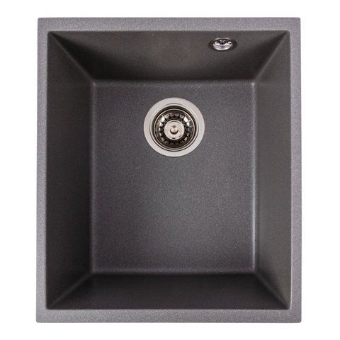 Гранитная кухонная мойка матовая VALESO ROXY 3744 Серый муссон 49030 фото