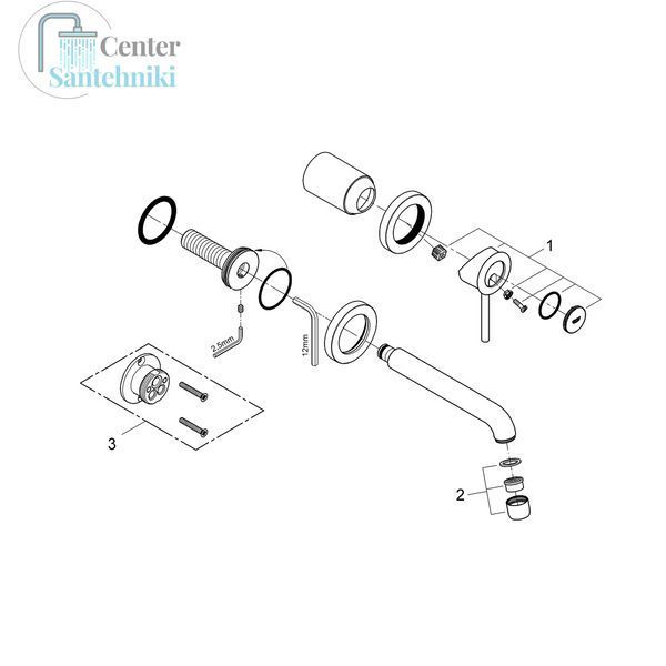 Смеситель для раковины Grohe BauClassic 2029200C CV032455 фото