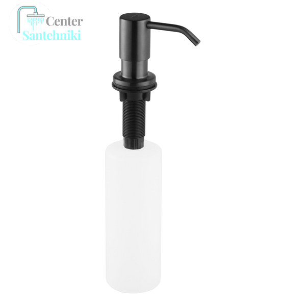 Комплект кухонной мойки Kraft NANO BLACK PVD HS60*45 (3.0/1.0 мм) декор CS1052 фото